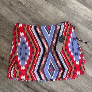 Double D Ranch Red and Blue Mini Skirt
